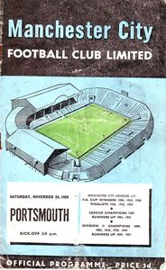 Manchester City v Portsmouth 1956/57